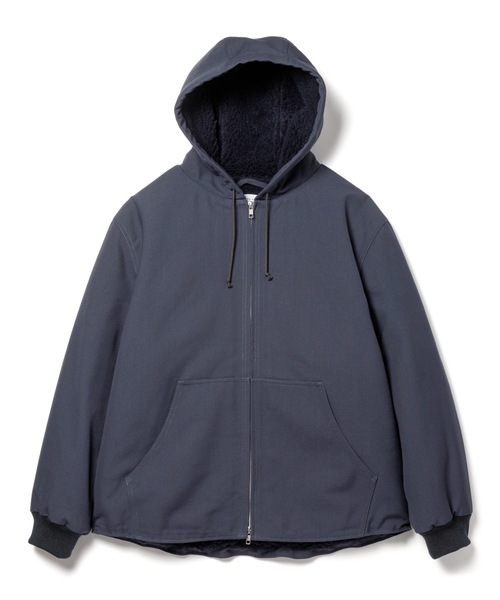 Sandinista（サンディニスタ）の「Duck Boa Hoody Jacket / ダックボアフーディージャケット（その他アウター・メンズ・ブラック/ブルー系その他/カーキ・MEDIUM/LARGE/SMALL）」の3枚目の写真