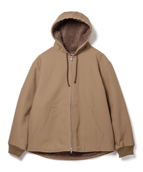 Sandinista（サンディニスタ）の「Duck Boa Hoody Jacket / ダックボアフーディージャケット（その他アウター・メンズ・ブラック/ブルー系その他/カーキ・MEDIUM/LARGE/SMALL）」の2枚目の写真