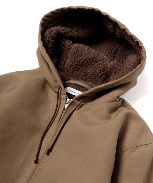 Sandinista（サンディニスタ）の「Duck Boa Hoody Jacket / ダックボアフーディージャケット（その他アウター・メンズ・ブラック/ブルー系その他/カーキ・MEDIUM/LARGE/SMALL）」の11枚目の写真