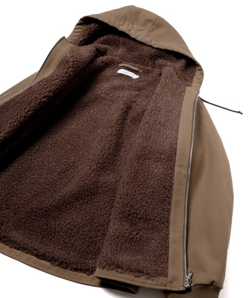Sandinista（サンディニスタ）の「Duck Boa Hoody Jacket / ダックボアフーディージャケット（その他アウター・メンズ・ブラック/ブルー系その他/カーキ・MEDIUM/LARGE/SMALL）」の13枚目の写真