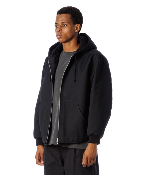 Sandinista（サンディニスタ）の「Duck Boa Hoody Jacket / ダックボアフーディージャケット（その他アウター・メンズ・ブラック/ブルー系その他/カーキ・MEDIUM/LARGE/SMALL）」の15枚目の写真