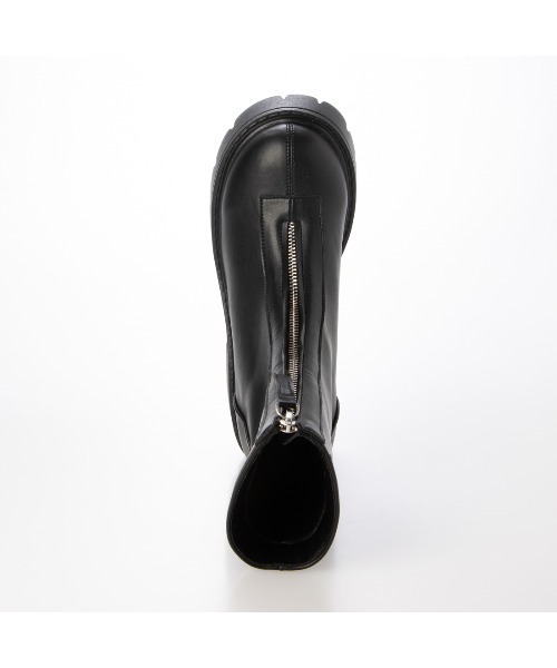 EVOL(イーボル)の「【S-LLサイズ展開・ふかふかクッション】厚底センタージップショートブーツ JB4087(ブーツ・レディース・ブラック・L/LL/S/M)」の9枚目の写真