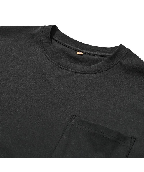 g-stage(ジーステージ)の「接触冷感ストレッチダブルフェイスオーバー半袖シャツ(Tシャツ/カットソー・メンズ・ブラック/ホワイト・48/46/50)」の8枚目の写真