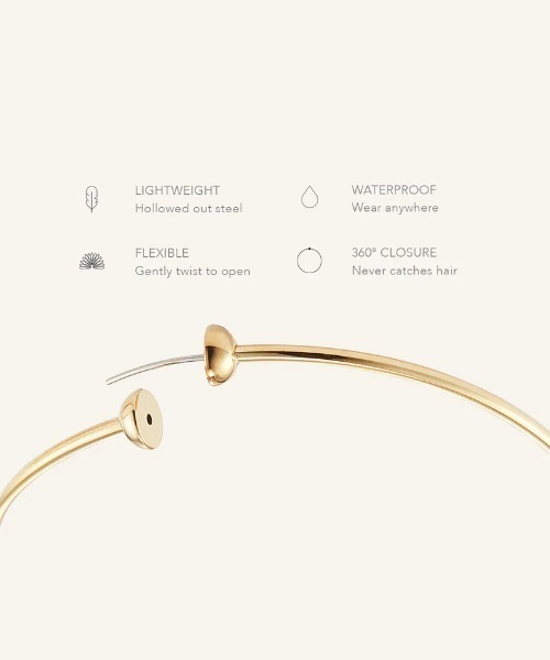 JENNYBIRD(ジェニーバード)の「【JENNY BIRD/ジェニーバード】フープピアス Icon Hoops Small(ピアス(両耳用)・レディース・ゴールド/シルバー・FREE)」の14枚目の写真