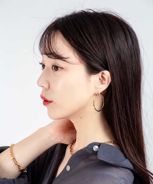 JENNYBIRD(ジェニーバード)の「【JENNY BIRD/ジェニーバード】フープピアス Icon Hoops Small(ピアス(両耳用)・レディース・ゴールド/シルバー・FREE)」の16枚目の写真