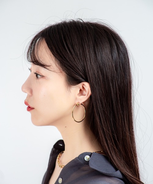 JENNYBIRD(ジェニーバード)の「【JENNY BIRD/ジェニーバード】フープピアス Icon Hoops Small(ピアス(両耳用)・レディース・ゴールド/シルバー・FREE)」の17枚目の写真