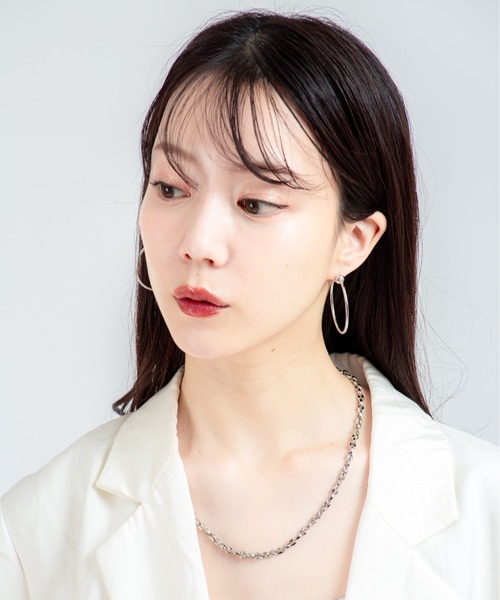 JENNYBIRD(ジェニーバード)の「【JENNY BIRD/ジェニーバード】フープピアス Icon Hoops Small(ピアス(両耳用)・レディース・ゴールド/シルバー・FREE)」の6枚目の写真