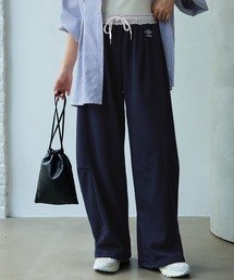 【UMBRO/アンブロ】限定 配色ウエスト裏毛素材カーブパンツ