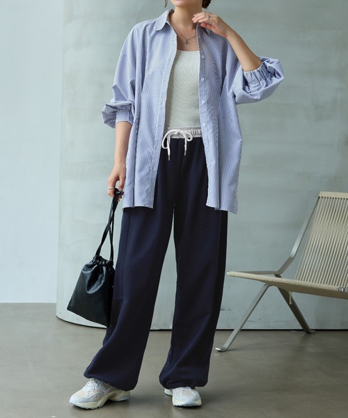 UMBRO(アンブロ)の「【UMBRO/アンブロ】限定 配色ウエスト裏毛素材カーブパンツ(その他パンツ・レディース・杢グレー/ネイビー・M/L/LL)」の21枚目の写真