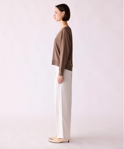 Marilyn Moon(マリリンムーン)の「16G lame knit raglan cardigan(カーディガン/ボレロ・レディース・ダークグレー・FREE)」の7枚目の写真