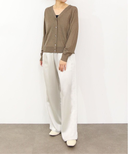 Marilyn Moon(マリリンムーン)の「16G lame knit raglan cardigan(カーディガン/ボレロ・レディース・ダークグレー・FREE)」の9枚目の写真