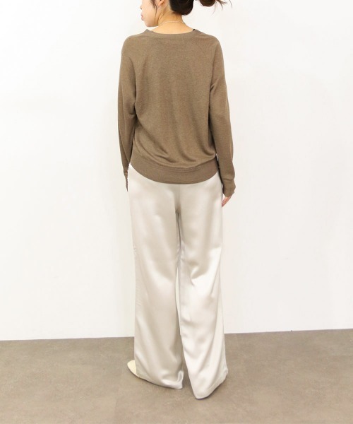 Marilyn Moon(マリリンムーン)の「16G lame knit raglan cardigan(カーディガン/ボレロ・レディース・ダークグレー・FREE)」の10枚目の写真
