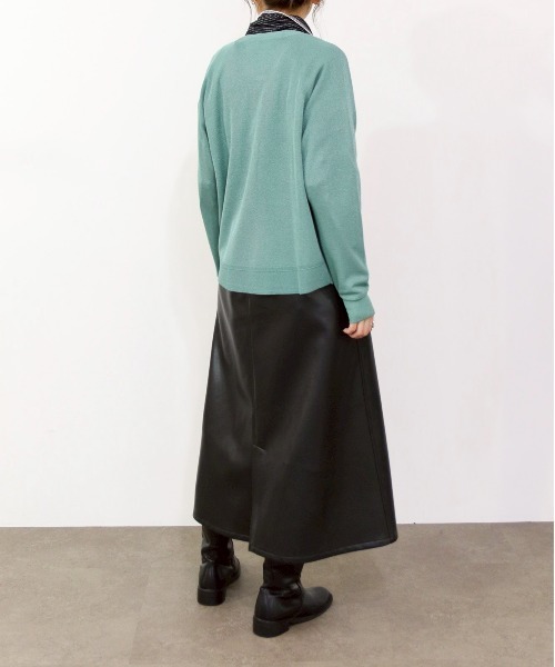 Marilyn Moon(マリリンムーン)の「16G lame knit raglan cardigan(カーディガン/ボレロ・レディース・ダークグレー・FREE)」の13枚目の写真