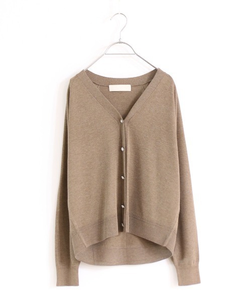 Marilyn Moon(マリリンムーン)の「16G lame knit raglan cardigan(カーディガン/ボレロ・レディース・ダークグレー・FREE)」の16枚目の写真