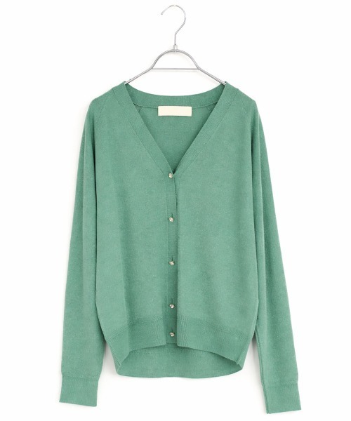 Marilyn Moon(マリリンムーン)の「16G lame knit raglan cardigan(カーディガン/ボレロ・レディース・ダークグレー・FREE)」の17枚目の写真