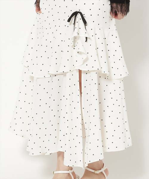 WILLSELECTION（ウィルセレクション）の「スリットデザインラッフルフリルスカート（スカート・レディース・ブラック系その他/ホワイト系その他・FREE）」の16枚目の写真