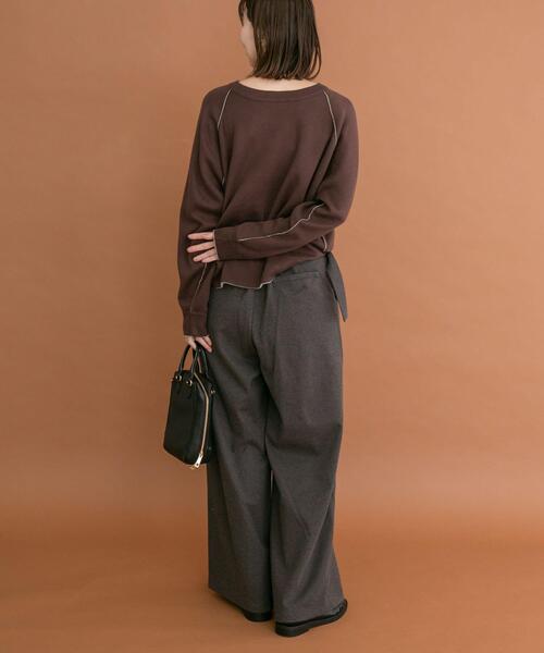 ITEMS URBANRESEARCH(アイテムズ アーバンリサーチ)の「ラグランスリーブリバーシブルニット(ニット/セーター・レディース・ピンク系その他/ブラウン系その他/ブルー系その他・FREE)」の7枚目の写真