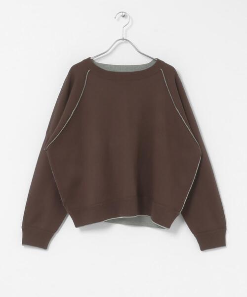 ITEMS URBANRESEARCH(アイテムズ アーバンリサーチ)の「ラグランスリーブリバーシブルニット(ニット/セーター・レディース・ピンク系その他/ブラウン系その他/ブルー系その他・FREE)」の9枚目の写真