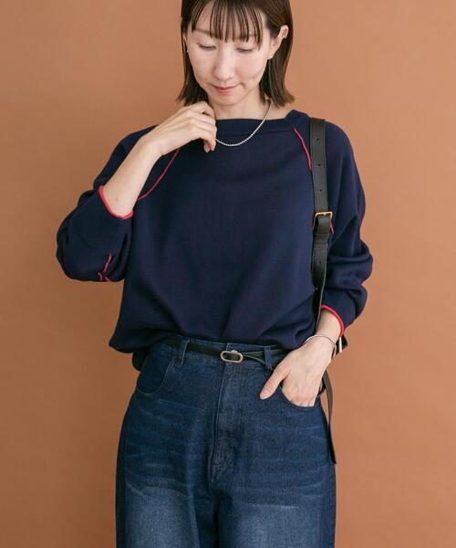 ITEMS URBANRESEARCH(アイテムズ アーバンリサーチ)の「ラグランスリーブリバーシブルニット(ニット/セーター・レディース・ピンク系その他/ブラウン系その他/ブルー系その他・FREE)」の13枚目の写真