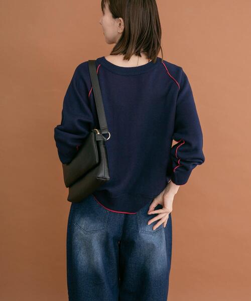 ITEMS URBANRESEARCH(アイテムズ アーバンリサーチ)の「ラグランスリーブリバーシブルニット(ニット/セーター・レディース・ピンク系その他/ブラウン系その他/ブルー系その他・FREE)」の14枚目の写真