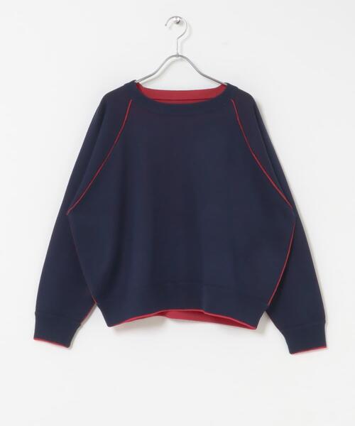 ITEMS URBANRESEARCH(アイテムズ アーバンリサーチ)の「ラグランスリーブリバーシブルニット(ニット/セーター・レディース・ピンク系その他/ブラウン系その他/ブルー系その他・FREE)」の16枚目の写真