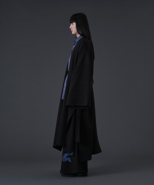 狐独(コドク)の「キモノオビロングハオリジャケット/SETUP対応(その他アウター・メンズ・ライトグレー/ブラック・MEDIUM/LARGE)」の13枚目の写真