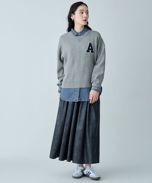 ANY(エニィ)の「レザーライクスカート(スカート・レディース・ダークブラウン系/ブラック系・MEDIUM/LARGE)」の18枚目の写真
