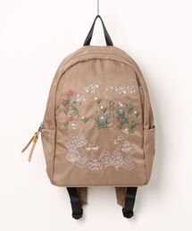 SUPER HAKKA（スーパーハッカ）の「「glanta」花舞う森辺刺繍ラウンドリュック（バックパック/リュック）」