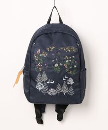 SUPER HAKKA（スーパーハッカ）の「「glanta」花舞う森辺刺繍ラウンドリュック（バックパック/リュック）」