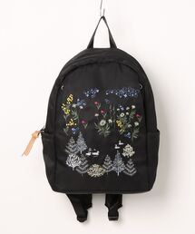 「glanta」花舞う森辺刺繍ラウンドリュック