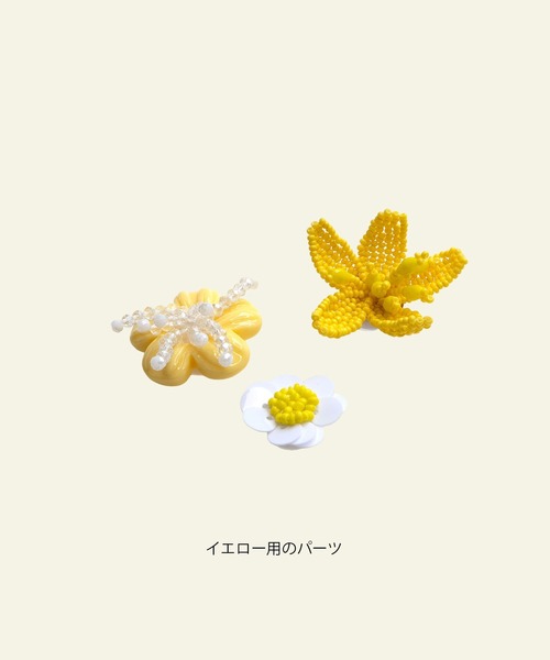 nearness（ニアネス）の「パーツセットジェリーシューズ/アクセサリー付きクリアシューズ（パンプス・レディース・イエロー/クリア・36/38/37）」の8枚目の写真
