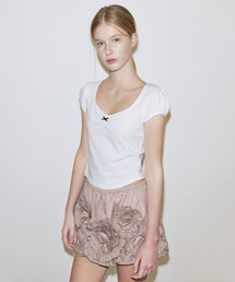 Rose Frill Mini Skirt (Indie Pink)