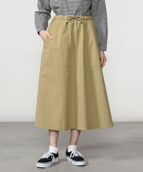 DANTON（ダントン）の「DANTON | コットンナイロンツイル イージースカート WOMEN（スカート・レディース・ネイビー/ベージュ/チャコール・36）」の8枚目の写真