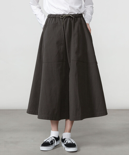 DANTON（ダントン）の「DANTON | コットンナイロンツイル イージースカート WOMEN（スカート・レディース・ネイビー/ベージュ/チャコール・36）」の6枚目の写真