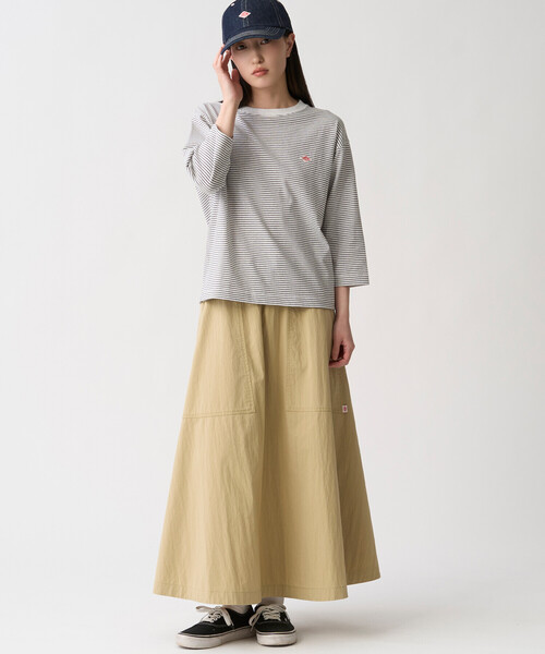 DANTON（ダントン）の「DANTON | コットンナイロンツイル イージースカート WOMEN（スカート・レディース・ネイビー/ベージュ/チャコール・36）」の4枚目の写真
