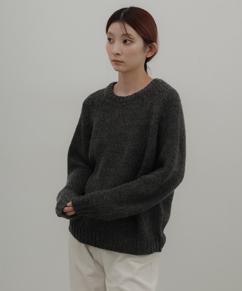 select MOCA(セレクトモカ)の「【ZOZO限定予約受付中】ハンドニットライクトップス(ニット/セーター・レディース・チャコールグレー/ネイビー/アイボリー・FREE)」の8枚目の写真