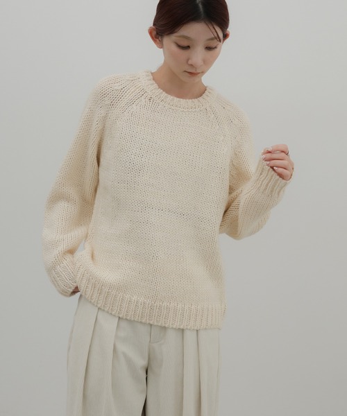 select MOCA(セレクトモカ)の「【ZOZO限定予約受付中】ハンドニットライクトップス(ニット/セーター・レディース・チャコールグレー/ネイビー/アイボリー・FREE)」の11枚目の写真