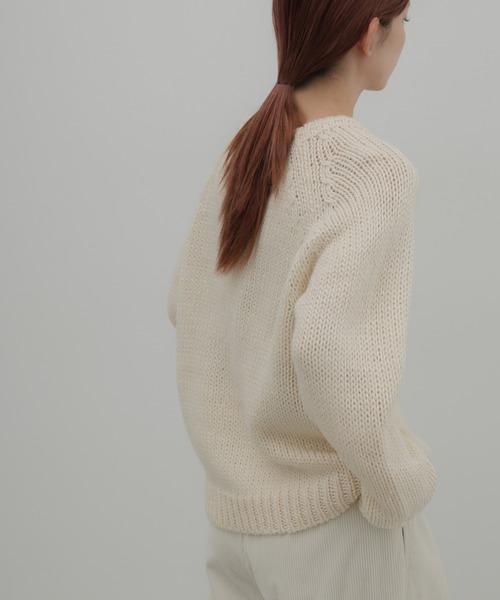 select MOCA(セレクトモカ)の「【ZOZO限定予約受付中】ハンドニットライクトップス(ニット/セーター・レディース・チャコールグレー/ネイビー/アイボリー・FREE)」の14枚目の写真