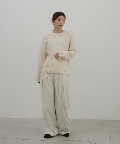 select MOCA(セレクトモカ)の「【ZOZO限定予約受付中】ハンドニットライクトップス(ニット/セーター・レディース・チャコールグレー/ネイビー/アイボリー・FREE)」の5枚目の写真