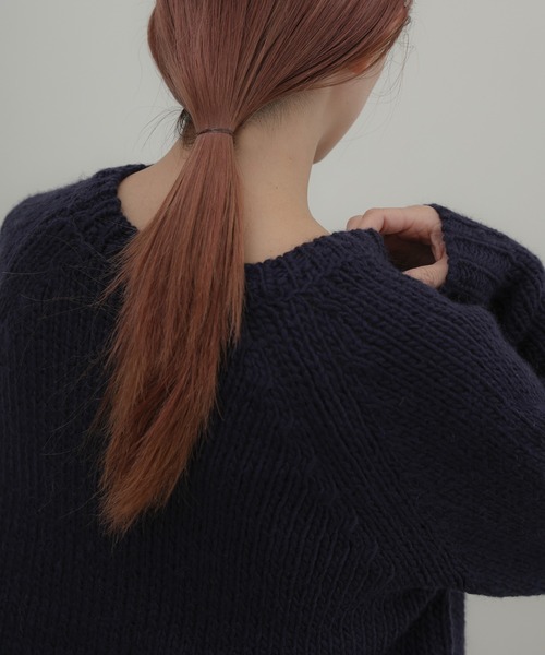 select MOCA(セレクトモカ)の「【ZOZO限定予約受付中】ハンドニットライクトップス(ニット/セーター・レディース・チャコールグレー/ネイビー/アイボリー・FREE)」の16枚目の写真