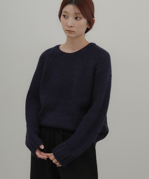 select MOCA(セレクトモカ)の「【ZOZO限定予約受付中】ハンドニットライクトップス(ニット/セーター・レディース・チャコールグレー/ネイビー/アイボリー・FREE)」の17枚目の写真