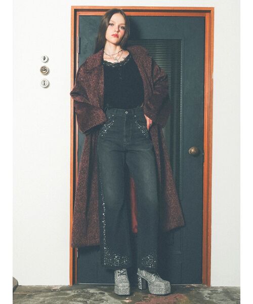 EVRIS(エヴリス)の「【厚底】グリッターレースアップブーツ(ブーツ・レディース・シルバー/ブラック・MEDIUM/LARGE/SMALL)」の7枚目の写真