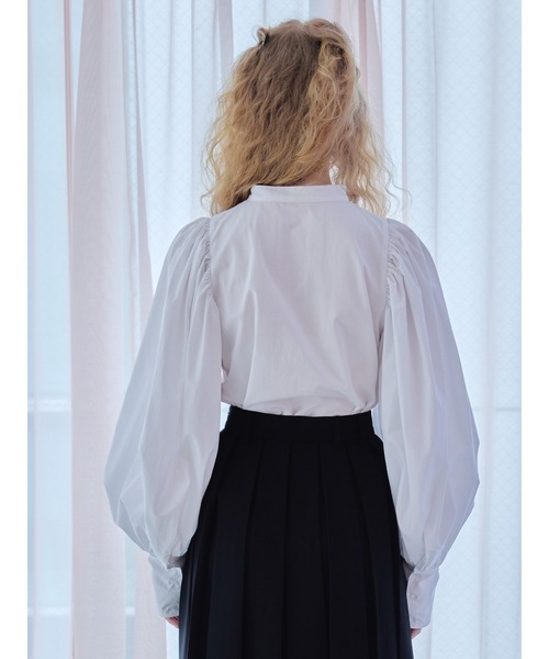 etre loin(エトルワン)の「Many ribbon volume sleeve blouse / メニーリボンボリュームスリーブブラウス(シャツ/ブラウス・レディース・ブルー/ホワイト/ピンク・M)」の10枚目の写真