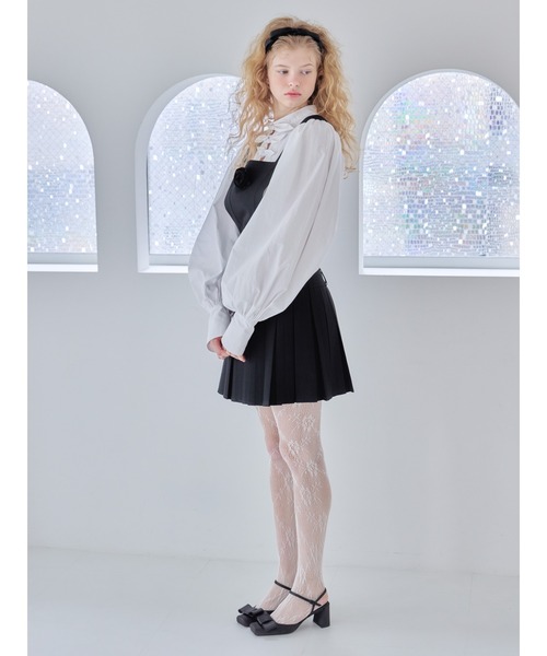 etre loin(エトルワン)の「Many ribbon volume sleeve blouse / メニーリボンボリュームスリーブブラウス(シャツ/ブラウス・レディース・ブルー/ホワイト/ピンク・M)」の6枚目の写真