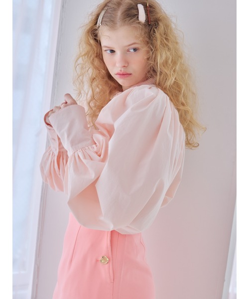 etre loin(エトルワン)の「Many ribbon volume sleeve blouse / メニーリボンボリュームスリーブブラウス(シャツ/ブラウス・レディース・ブルー/ホワイト/ピンク・M)」の14枚目の写真