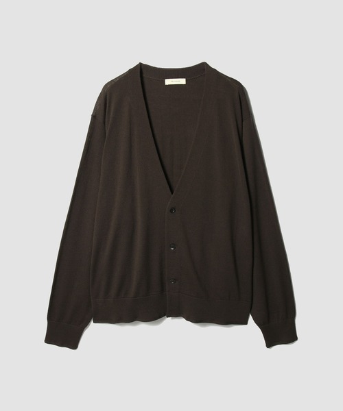 COLUMN(コラム)の「COLUMN / 4.0 Attitude 16G ウォッシャブル ニットカーディガン<THE COLUMN>(カーディガン/ボレロ・メンズ・ネイビー/ダークブラウン・LARGE/MEDIUM)」の1枚目の写真