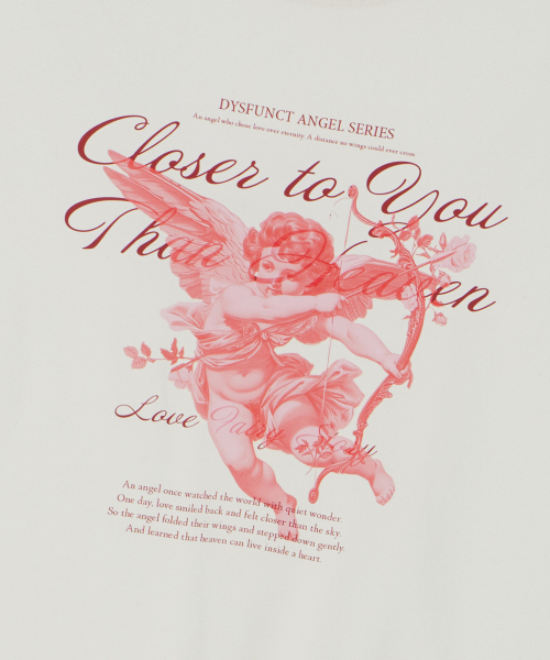 DYSFUNCT（ディスファンクト）の「BOW ANGEL SLIM FIT T-SHIRT(IVORY)（Tシャツ/カットソー・レディース・その他・SMALL/MEDIUM）」の6枚目の写真