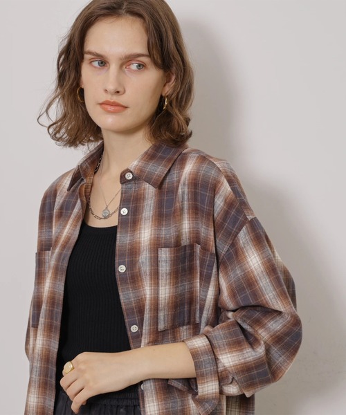 CADUNE（カデュネ）の「ネルシャツ（シャツ/ブラウス・レディース・モカ・38）」の4枚目の写真