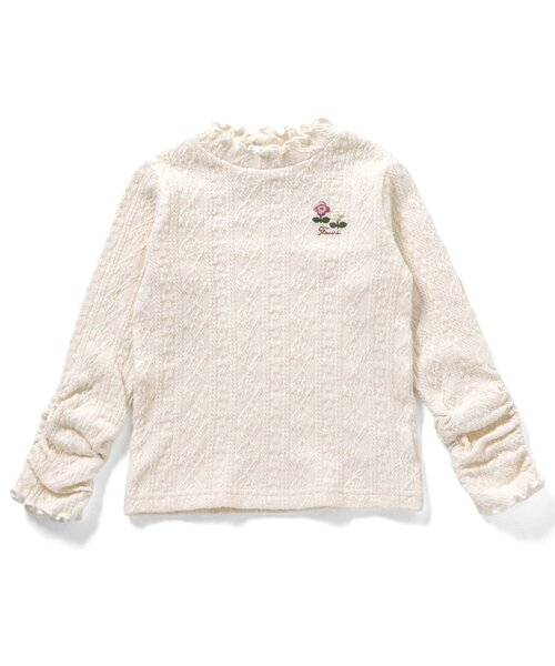 Seraph(セラフ)の「ワンポイント刺繍えらべるバリエーションTシャツ(Tシャツ/カットソー・キッズ・イエロー/その他2/オフホワイト/ブラウン/サックスブルー/レッド・120/110/100/90/80/140/130)」の15枚目の写真