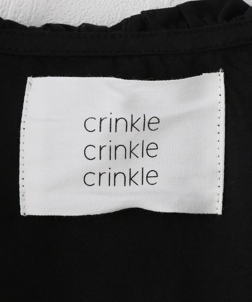 crinkle crinkle crinkle(クリンクルクリンクルクリンクル)の「【crinkle crinkle crinkle】 frill gawn blouse(シャツ/ブラウス・レディース・ブラック・FREE)」の7枚目の写真